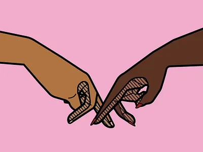 It takes two to tango design flat illustration minimal vector