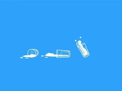 Spilled milk design illustration minimal vector