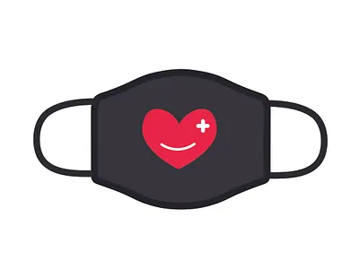 Design for Good Face Mask Challenge care challange design dribbbleweeklywarmup face mask graphic healthcare healthy heart love safe stayhome universal weekly warm up