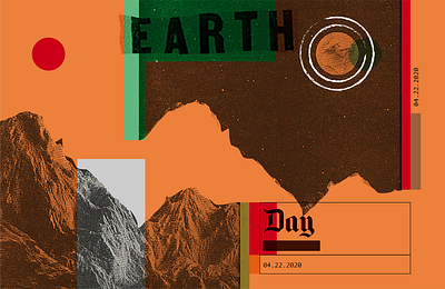 Today Earth art direction collage collage art design graphicdesign illustration typography