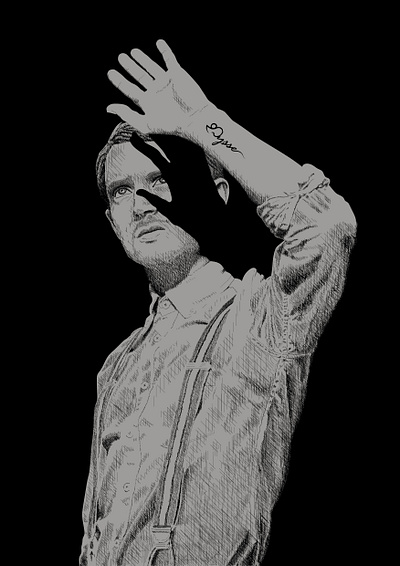 Elijah Wood Line Art Vector Portrait black and white crosshatching digital illustration digital sketch digitalart elijahwood eyes guy illustration lineart pen vector illustration vectorart