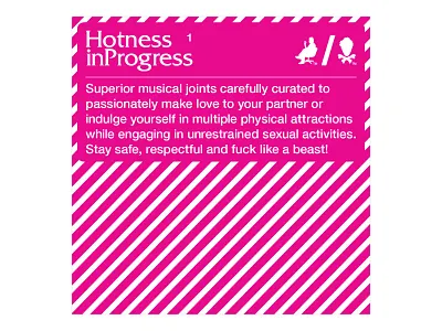 Hotness in Progress album cover album cover art album cover design art art direction artwork cover design covert art design graphic art graphic design graphics house music illustration layout nightlife sensual sexy typography vector