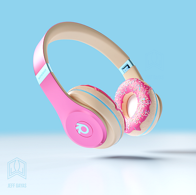 Blender Donut Headphones 🎧 3d beats blender blender3d concept creative donut headphones product render