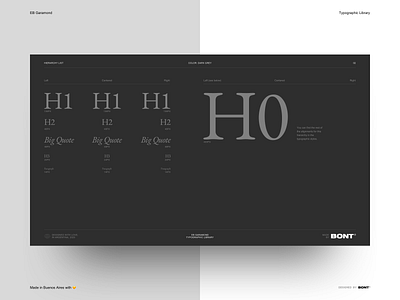 EB Garamond - Typographic Library - Dark Grey color - 07 interaction design sketchapp typography ui ux web design website