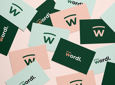 Wordl · Branding app branding design icon logo ui visual identity writers