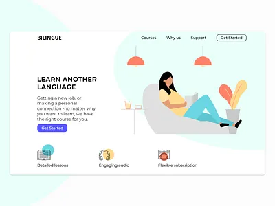 Landing Page dailyui landingpage