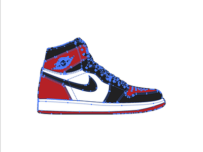 Fully Editable Air Jordan 1 editable fashion forsale illustration jordan nike sneakers streetwear vector