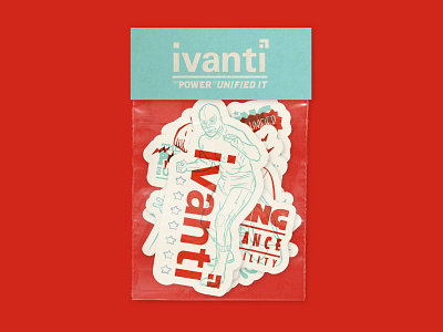 Ivanti — Luchador Sticker Pack branding luchador mockup rocking slap sticker sticker pack stickers taco type wrestling