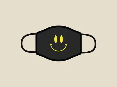 Everything will be fine covid covid19 dribbble everything will be fine face mask happy merch mexico mouthcover rebound smiley