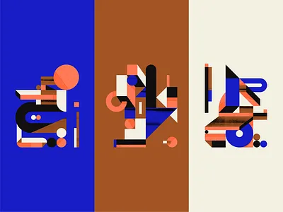 Building Blocks abstract block color composition geometric illustration texture