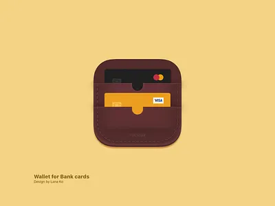 icon of app "Wallet" balance bank card bank cards banking business case wallet cash ecommerce finance graphic design icon icon design iconography ios mastercard money pay visa wallet web design
