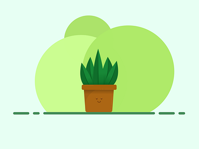 Plant illustration design healthy illustrator plant