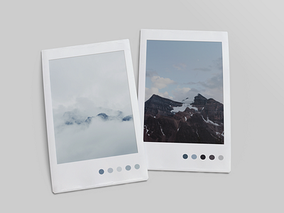 Polaroids colour palette colour scheme design instant photo mockup photo mockup photography polaroids retro retro vibe