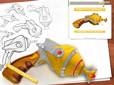 Plasma Gun 3d art 3dsmax gun weapons