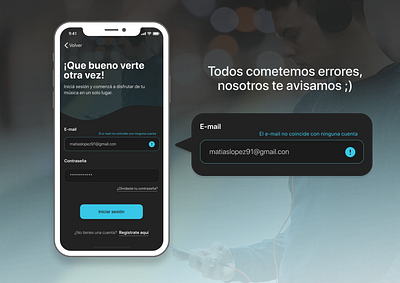 Mensaje de error design error error message figma iphone message ui uidesign user interface ux ux design uxwriting writing