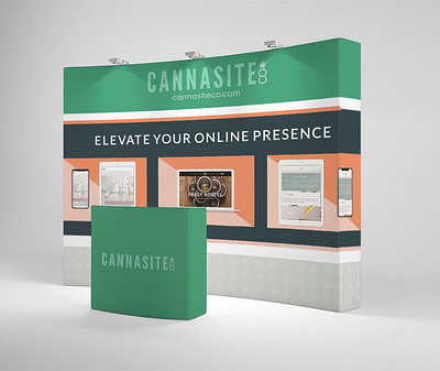 CannaSiteCo trade show booth design marketing collateral trade show trade show booth