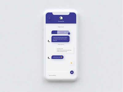 #DailyUI - 13 Direct Message app design dm minimal purple typography ui ux web