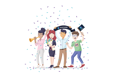 Sucess! accessibility character handbook illustration office team ux