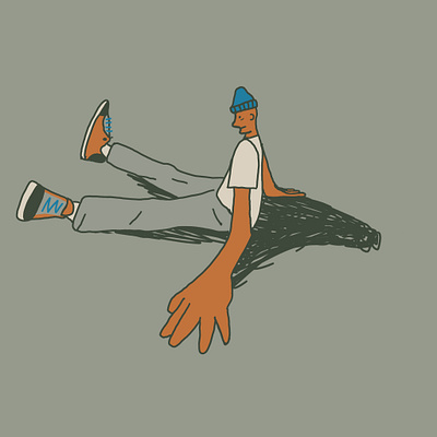 Falling Well bail bait biff character fall illustration learning skate skateboard skateboarding skateboards skater skating spot illo spot illustration thrasher