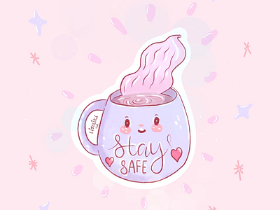 Chubby coffee cup digitalart graphicdesign illustration kawaiidesign procreate stickers