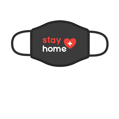 Stay home mask concept covid covid 19 covid19 icon mask simple