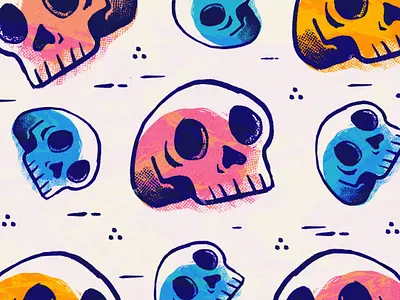 Quarantine Sketches skulls