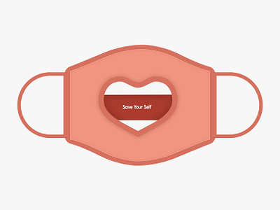 #FaceMask #GoodForHealth awesome challenge accepted design facemask healthy heart illustration merch design save self