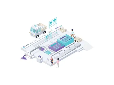 Monsido Color contrast checker + Heartbeat accessibility branding contrast design heart illustration isometric platform team ux work