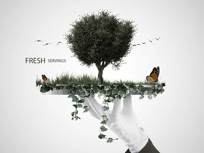 Fresh Servings concept art freelancing graphic design photo manipulation photography photoshop vectormedia vectormediagr
