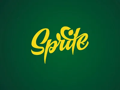 Sprite handlettering lettering logo