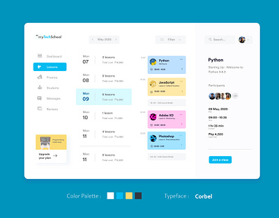 Programming Class Mockup design uidesign ux