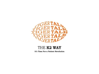 Tiger Talk art branding design flat illustration logo minimal podcast type typography vector