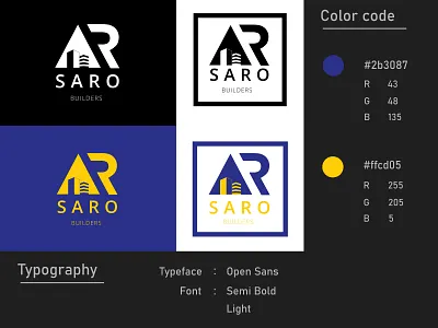 Logo Design for a startup construction company brand design brand identity branding identity design logodesign minimalism startup typogaphy typography design typography logo