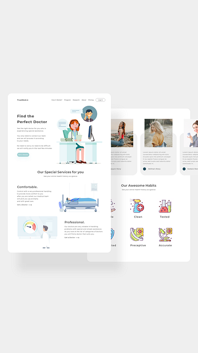 Find the Perfect Doctor ui ui design uidesign uiux ux web web design webdesign website website design