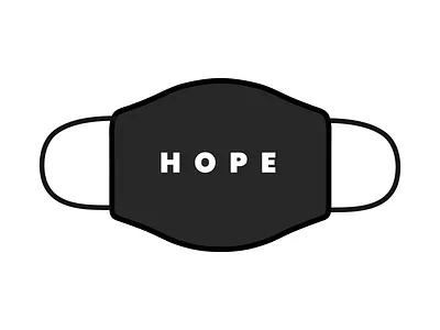 hope covid design illustration mask