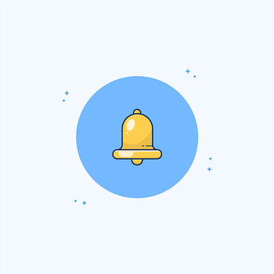 Bell Icon alert bell clean design elegant icon illustraion illustration notification ring time time management vector