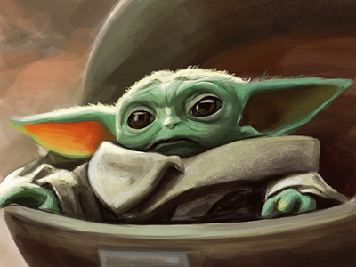 Baby Yoda Speedpainting Illustration adobe photoshop baby yoda babyyoda illustration photoshop speedpaint speedpainting star wars starwars yoda