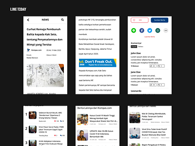 Line Today Redesign daily ui dailyui design figma news redesign ui uidesign uiux user experience user interface userinterface ux