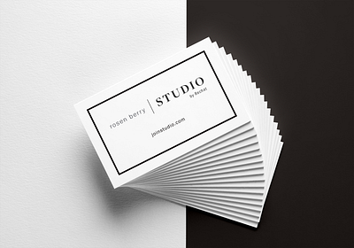 Studio by Rechat brand identity brand strategy branding business card clean high end real estate print design real estate real estate agents