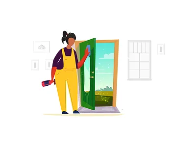 House Cleaning Service cleaning service household housekeeper housework hygiene illustration vector