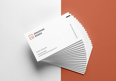 Studio by Rechat back info brand design brand strategy business card high end real estate luxury brand print real estate