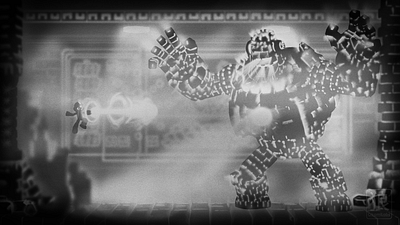 Under the ground black white design gaming illustration limbo megaman nintendo playstation playstation4 rockman video game art videogame xboxone