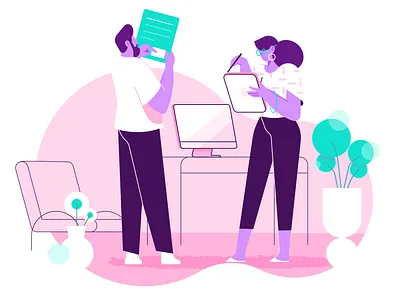 Pink characterdesign clean illustration pink vector workspace