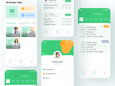 Appointment registration app design ui 设计