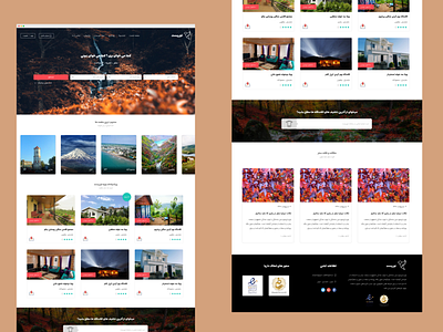 وب سایت گردشگری - Tourism website adobe design illustrator tourism tourism website ui ui design ui ux uiux ux ux design web website xd xd design