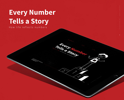 Every Number tells a story book concept illustration inforgraphic information design interaction layout layoutdesign mathematics numbers patterns psychology user experience