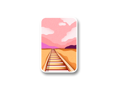 Railway illustration railway train