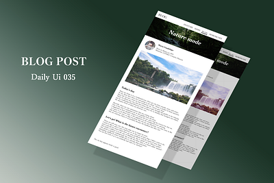 Daily Ui 35 BLOG POST app blog blog post dailyui dailyui035 design illustrator mobile photoshop ui ux web xd