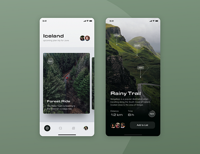 Trip Planner Mobile UI App | Concept app application design label minimal mobile ui navigation planner tags travel trip ui