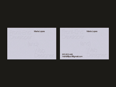 Business Cards for ML brand identity branding business card design graphic design logo typography